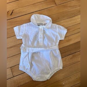 Maria Royo sail boats boys onesie